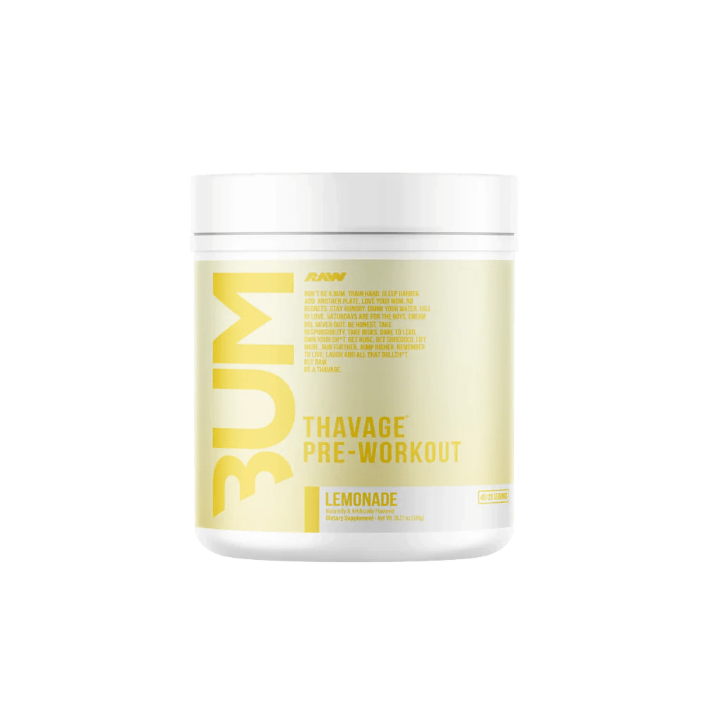 Raw - CBUM Thavage Pre - Workout - Lemonade 20/40serv - Pre - Workout - Animal Supps | Sports Nutrition & Supplement Store | Vineland, NJ
