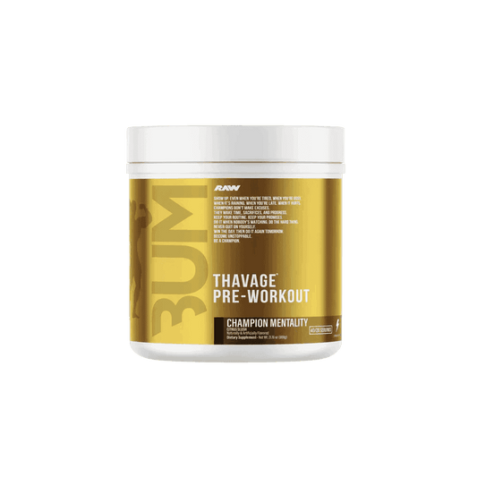 Raw - CBUM Thavage Pre - Workout - Champion Mentality (Citrus Slush) 20/40serv - Pre - Workout - Animal Supps | Sports Nutrition & Supplement Store | Vineland, NJ