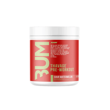 Raw - CBUM Thavage Pre - Workout - Sour Watermelon 20/40serv - Pre - Workout - Animal Supps | Sports Nutrition & Supplement Store | Vineland, NJ