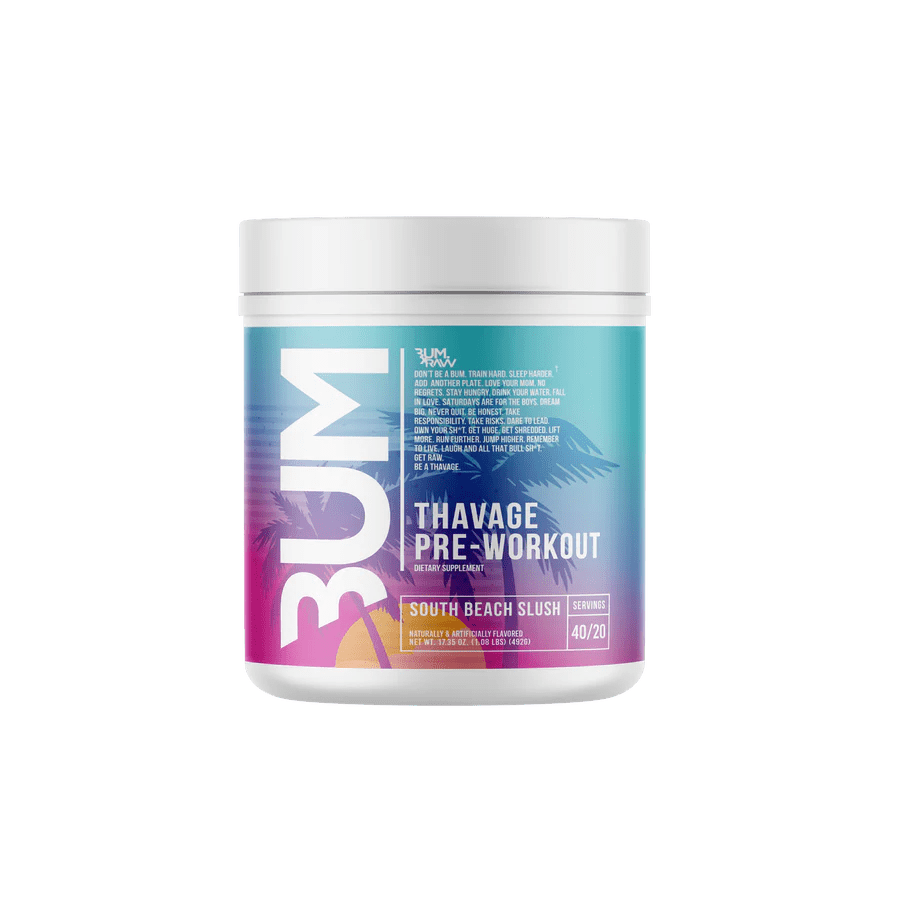 Raw - CBUM Thavage Pre - Workout - South Beach Slush 20/40serv - Pre - Workout - Animal Supps | Sports Nutrition & Supplement Store | Vineland, NJ