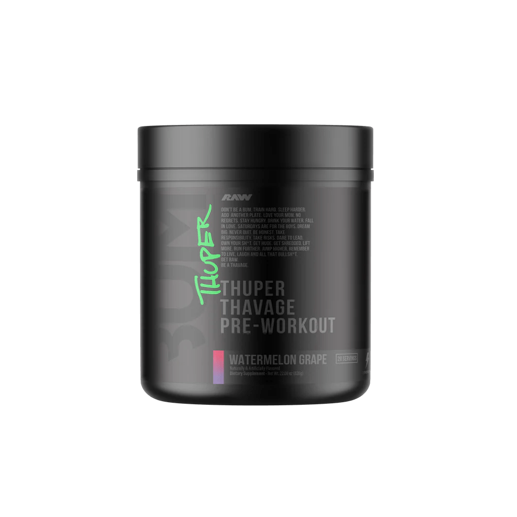 Raw - CBUM Thuper Thavage Pre - Workout - Watermelon Grape 20serv - Pre - Workout - Animal Supps | Sports Nutrition & Supplement Store | Vineland, NJ