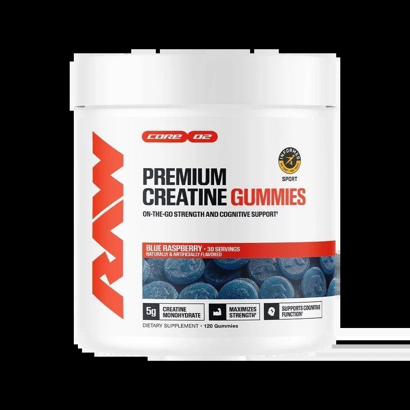 Raw - Premium Creatine Gummies - Blue Raspberry 30serv - Creatine -Animal Supps | Supplement, Sports Nutrition, and Vitamin Shop | Vineland NJ
