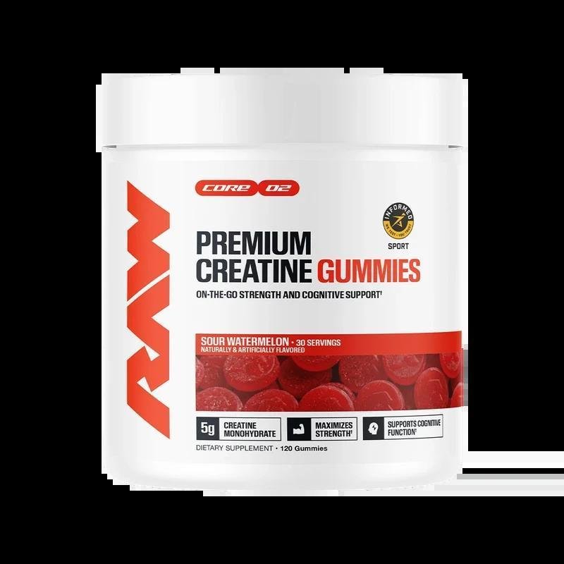 Raw - Premium Creatine Gummies - Sour Watermelon 30serv - Creatine -Animal Supps | Supplement, Sports Nutrition, and Vitamin Shop | Vineland NJ