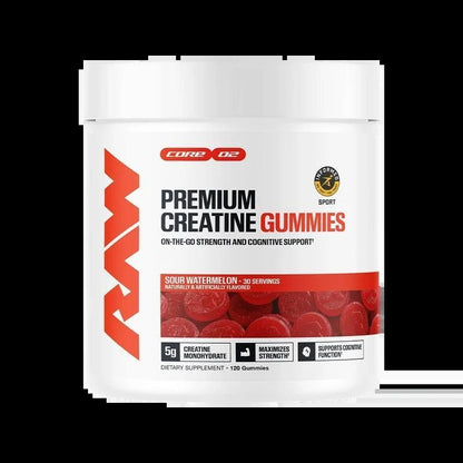 Raw - Premium Creatine Gummies - Sour Watermelon 30serv - Creatine -Animal Supps | Supplement, Sports Nutrition, and Vitamin Shop | Vineland NJ