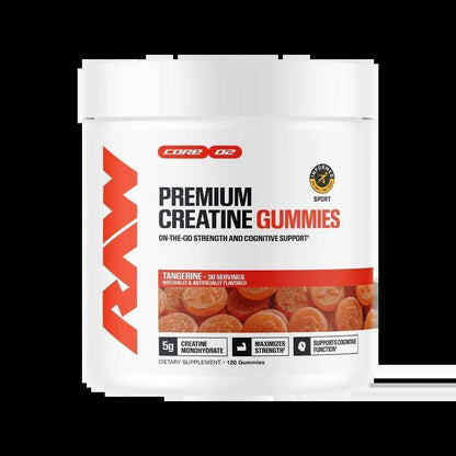 Raw - Premium Creatine Gummies - Tangerine 30serv - Creatine -Animal Supps | Supplement, Sports Nutrition, and Vitamin Shop | Vineland NJ