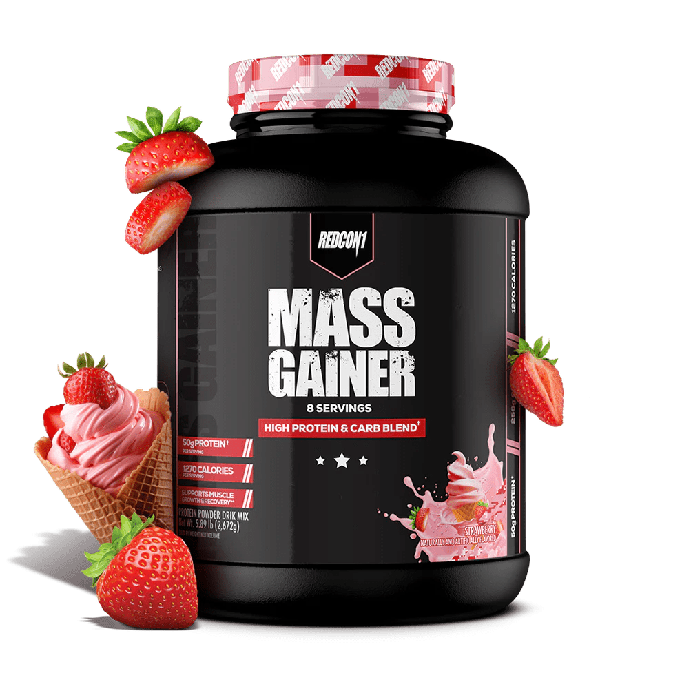 Redcon1 - MASS GAINER - Strawberry 5.89lb - Mass Gainer - Animal Supps | Supplement, Sports Nutrition, and Vitamin Shop | Vineland NJ