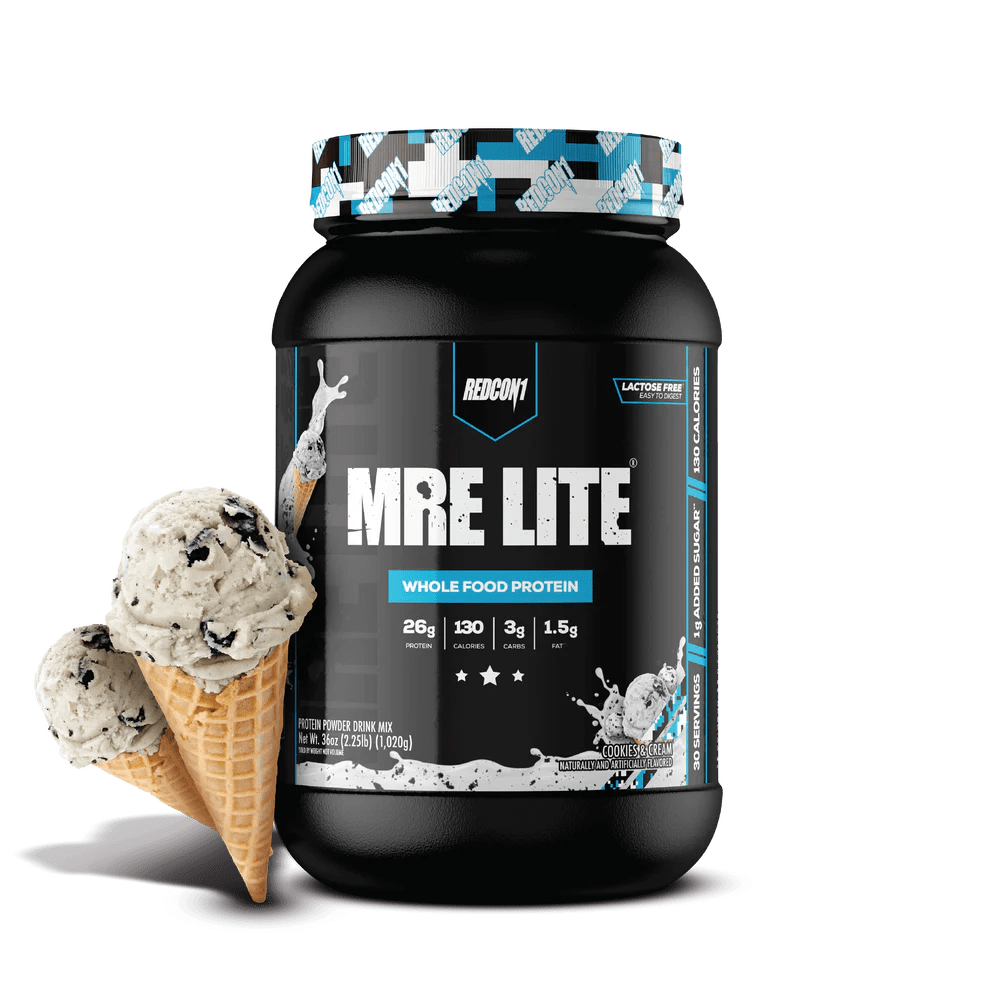 Redcon1 - MRE Lite Protein - Cookies & Cream 2.2lb - Whole Food Protein - Animal Supps | Supplement, Sports Nutrition, and Vitamin Shop | Vineland NJ