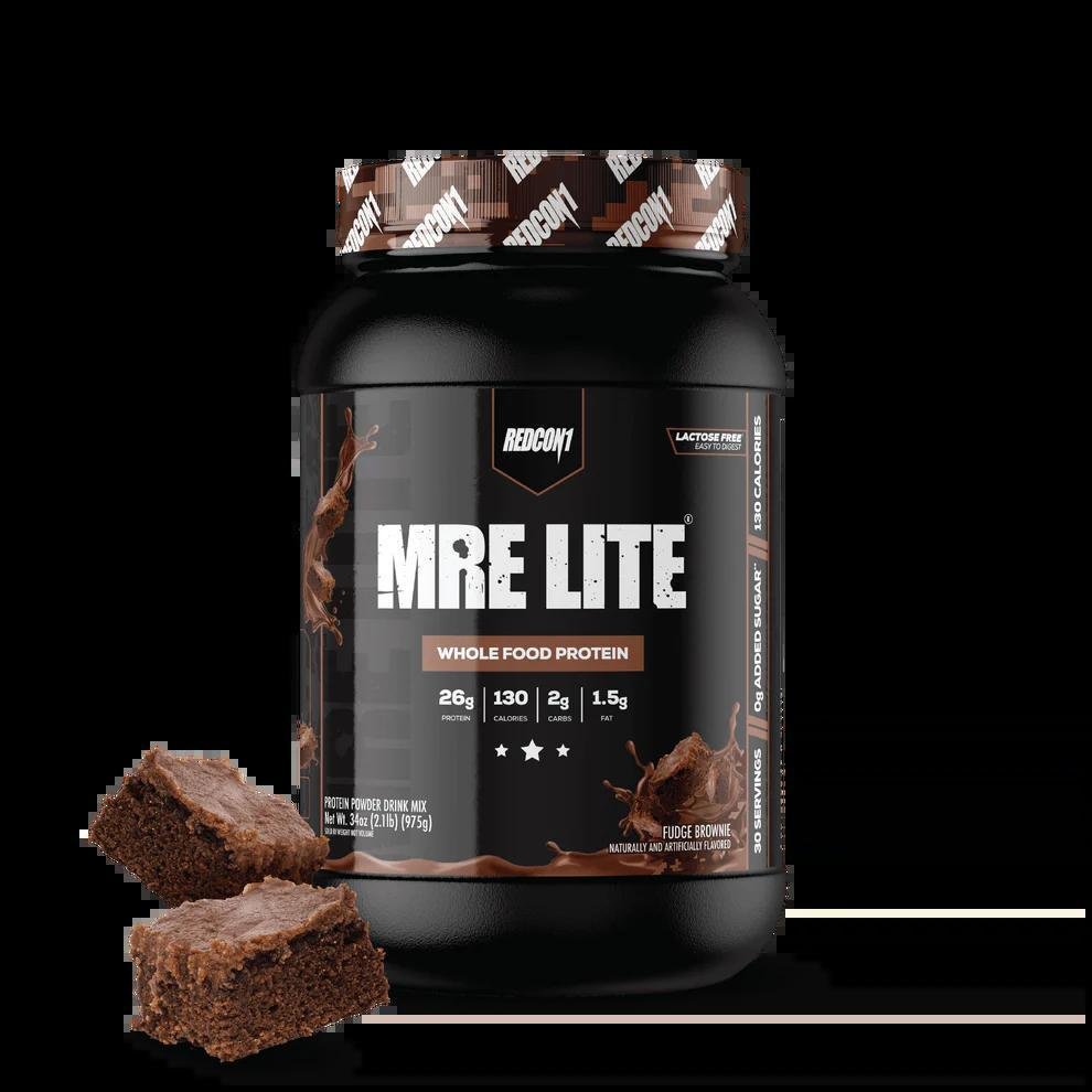 Redcon1 - MRE Lite Protein - Fudge Brownie 2.2lb - Whole Food Protein - Animal Supps | Supplement, Sports Nutrition, and Vitamin Shop | Vineland NJ