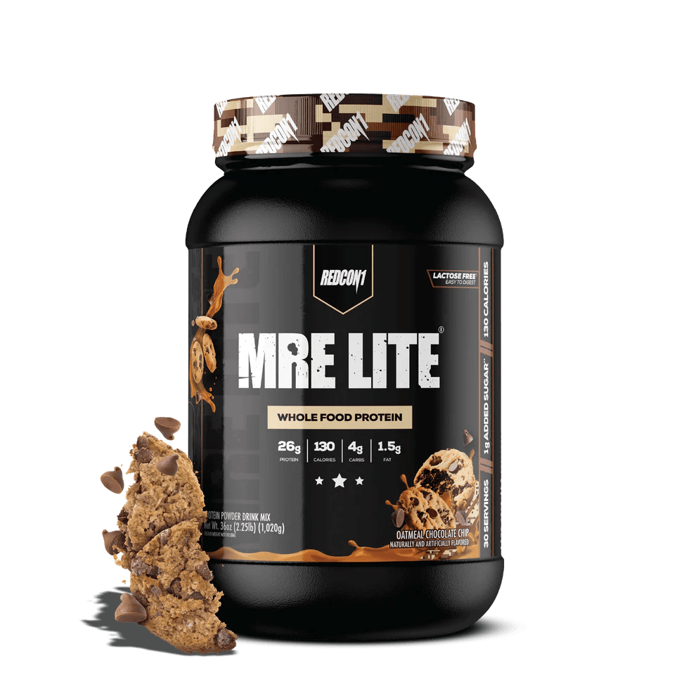Redcon1 - MRE Lite Protein - Oatmeal Chocolate Chip 2.2lb - Whole Food Protein - Animal Supps | Supplement, Sports Nutrition, and Vitamin Shop | Vineland NJ