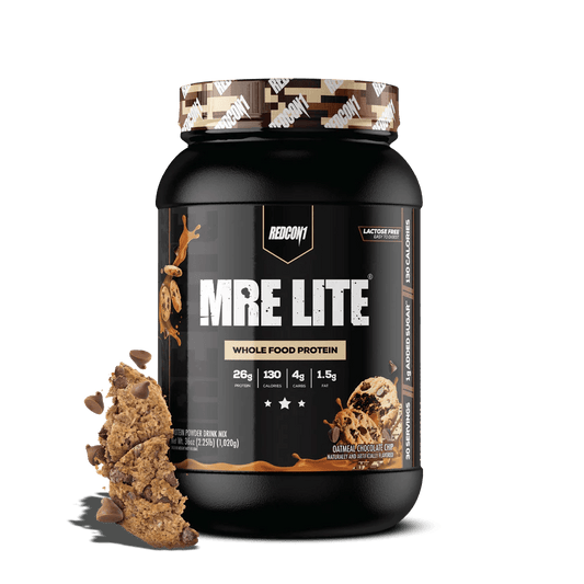 Redcon1 - MRE Lite Protein - Oatmeal Chocolate Chip 2.2lb - Whole Food Protein - Animal Supps | Supplement, Sports Nutrition, and Vitamin Shop | Vineland NJ