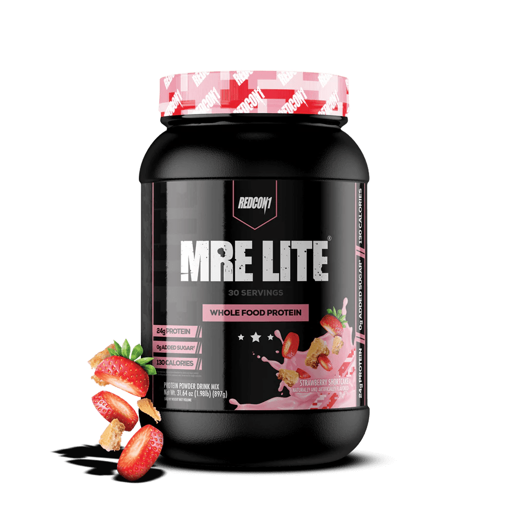 Redcon1 - MRE Lite Protein - Strawberry Shortcake 2.2lb - Whole Food Protein - Animal Supps | Supplement, Sports Nutrition, and Vitamin Shop | Vineland NJ
