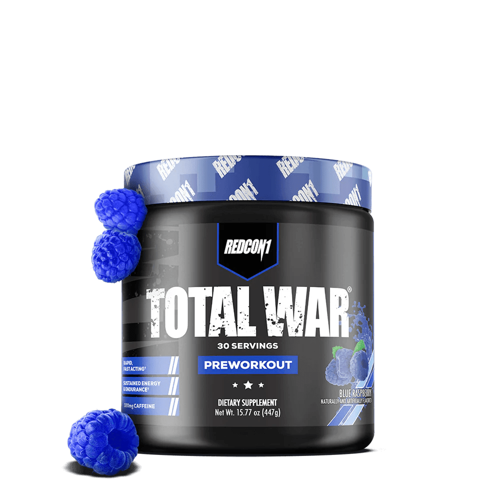 Redcon1 - Total War - Blue Raspberry 30serv - Pre - Workout - Animal Supps | Sports Nutrition & Supplement Store | Vineland, NJ