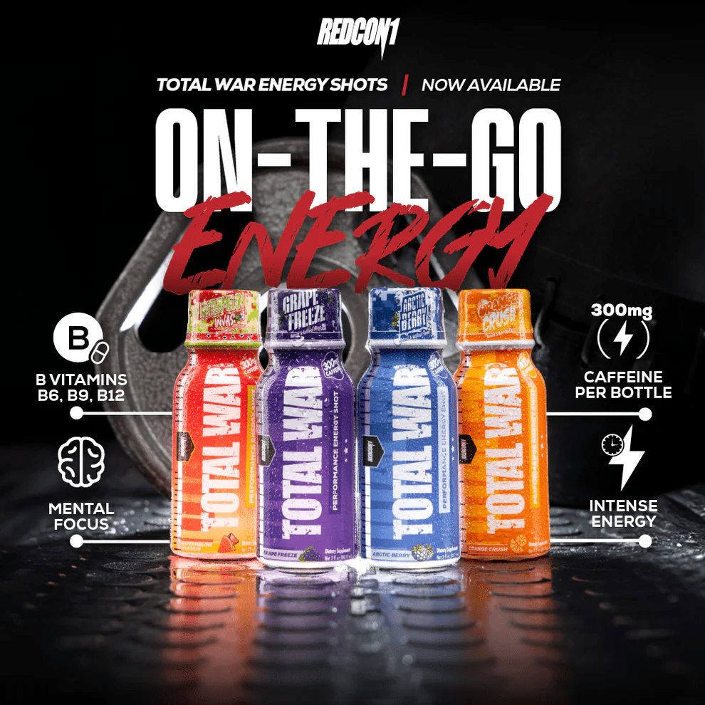 Redcon1 - Total War Shots - Sour Wild Berry Single - Pre - Workout - Animal Supps | Supplement, Sports Nutrition, and Vitamin Shop | Vineland NJ