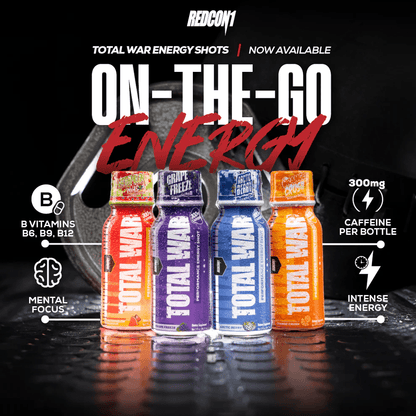 Redcon1 - Total War Shots - Sour Wild Berry Single - Pre - Workout - Animal Supps | Supplement, Sports Nutrition, and Vitamin Shop | Vineland NJ