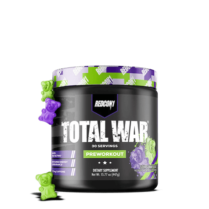 Redcon1 - Total War - Sour Gummy Bear 30serv - Pre - Workout - Animal Supps | Sports Nutrition & Supplement Store | Vineland, NJ