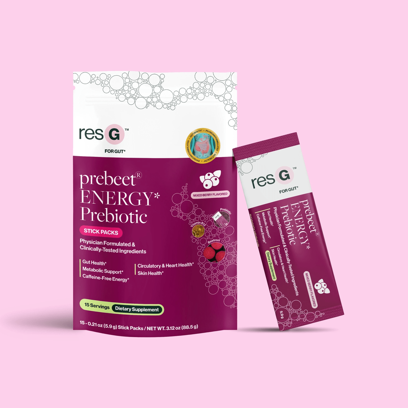 resbiotic® - resG prebeet® ENERGY Prebiotic - 15ct - Energy - Animal Supps | Sports Nutrition & Supplement Store | Vineland, NJ