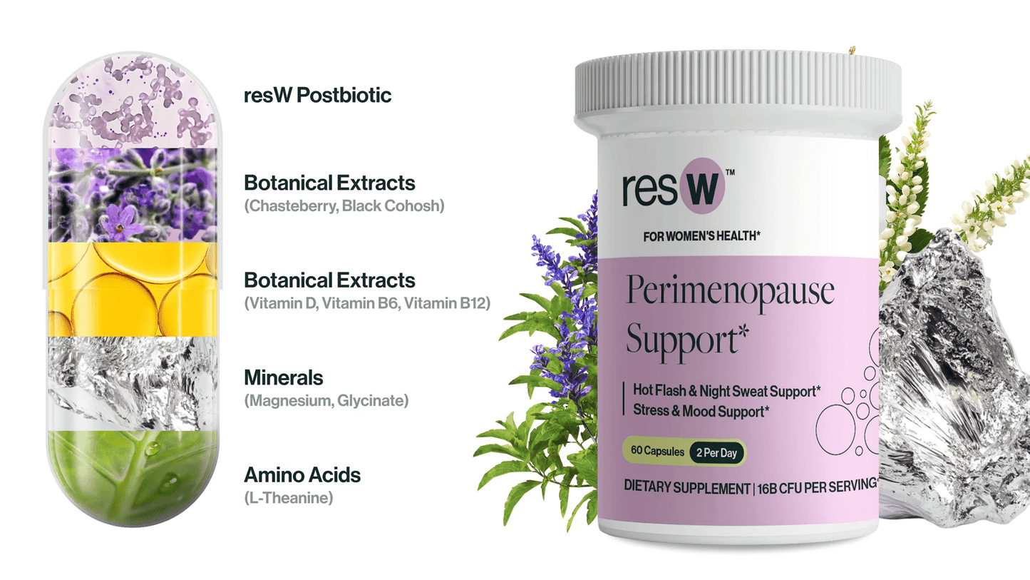 resbiotic® - resW™ Perimenopause Support Postbiotic - 30serv - Menopause Support - Animal Supps | Sports Nutrition & Supplement Store | Vineland, NJ