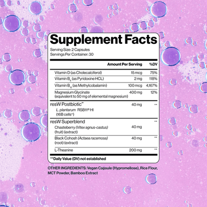 resbiotic® - resW™ Perimenopause Support Postbiotic - 30serv - Menopause Support - Animal Supps | Sports Nutrition & Supplement Store | Vineland, NJ