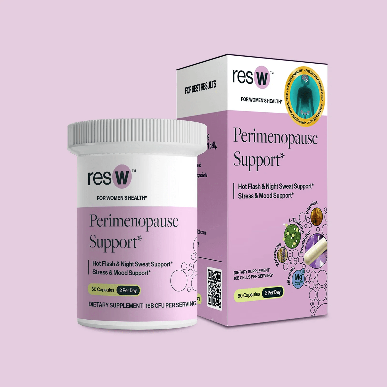 resbiotic® - resW™ Perimenopause Support Postbiotic - 30serv - Menopause Support - Animal Supps | Sports Nutrition & Supplement Store | Vineland, NJ