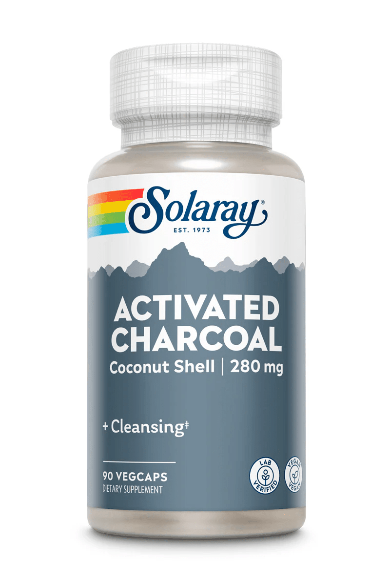 Solaray - Activated Charcoal - 280mg 90ct - Herbal Supplement - Animal Supps | Sports Nutrition & Supplement Store | Vineland, NJ