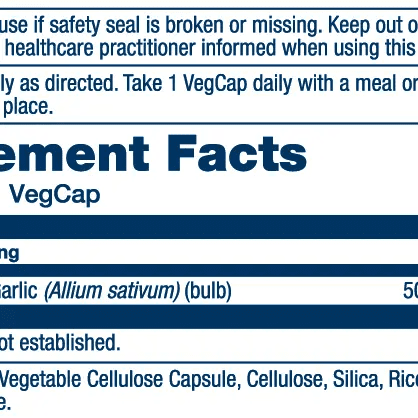 Solaray - Fermented Black Garlic - 50ct 500mg - Herbal Supplement - Animal Supps | Sports Nutrition & Supplement Store | Vineland, NJ