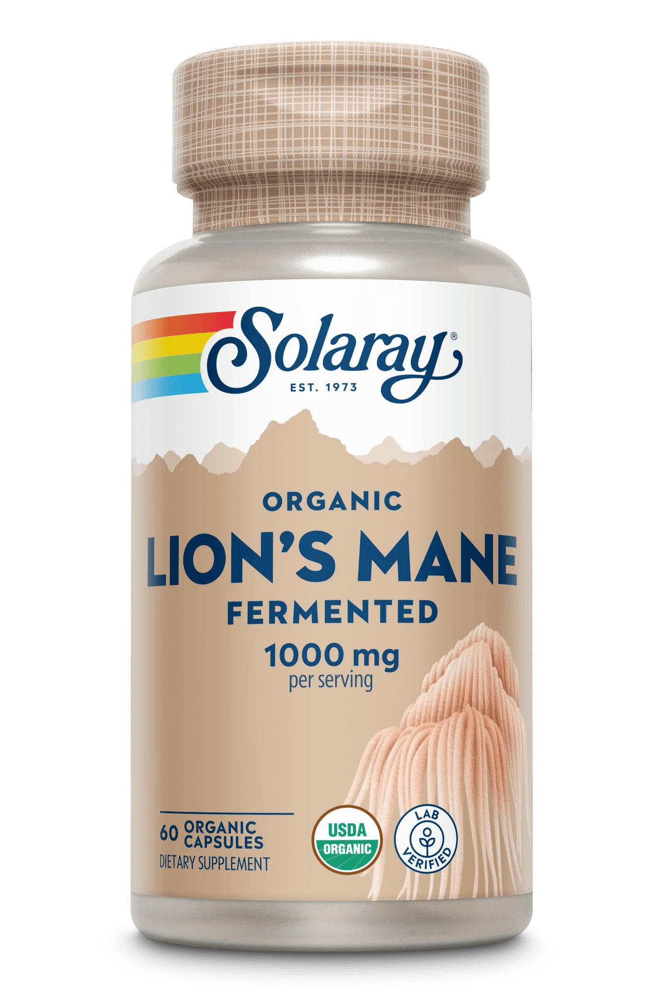 Solaray - Fermented Lion's Mane - 1000mg 60ct - Nootropic - Animal Supps | Sports Nutrition & Supplement Store | Vineland, NJ