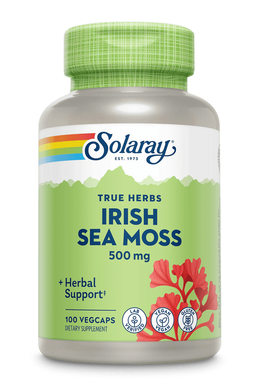 Solaray - Irish Sea Moss - 500mg 100ct - Herbal Supplement - Animal Supps | Sports Nutrition & Supplement Store | Vineland, NJ