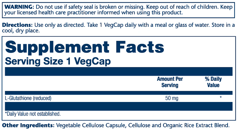 Solaray - L - Glutathione - 50mg 60ct - Recovery - Animal Supps | Sports Nutrition & Supplement Store | Vineland, NJ