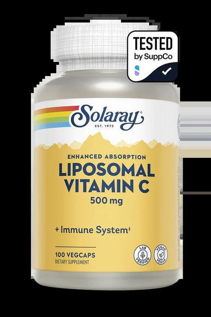 Solaray - Liposomal Vitamin C - 100caps - Vitamin & Mineral -Animal Supps | Supplement, Sports Nutrition, and Vitamin Shop | Vineland NJ