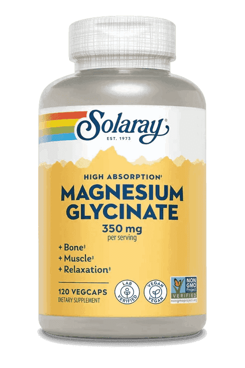 Solaray - Magnesium Glycinate 350mg - 120ct - Magnesium - Animal Supps | Sports Nutrition & Supplement Store | Vineland, NJ