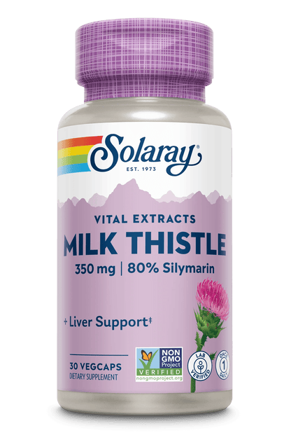 Solaray - Milk Thistle Seed Extract - 350mg 30ct - Herbal Supplement - Animal Supps | Sports Nutrition & Supplement Store | Vineland, NJ