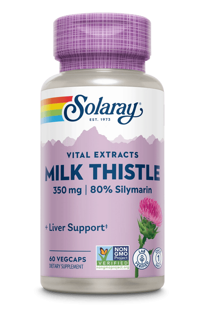 Solaray - Milk Thistle Seed Extract - 350mg 60ct - Herbal Supplement - Animal Supps | Sports Nutrition & Supplement Store | Vineland, NJ