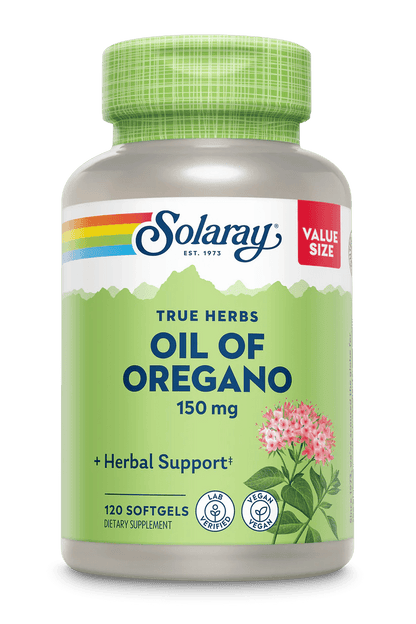 Solaray - Oil Of Oregano - 150mg 120ct - Herbal Supplement - Animal Supps | Sports Nutrition & Supplement Store | Vineland, NJ