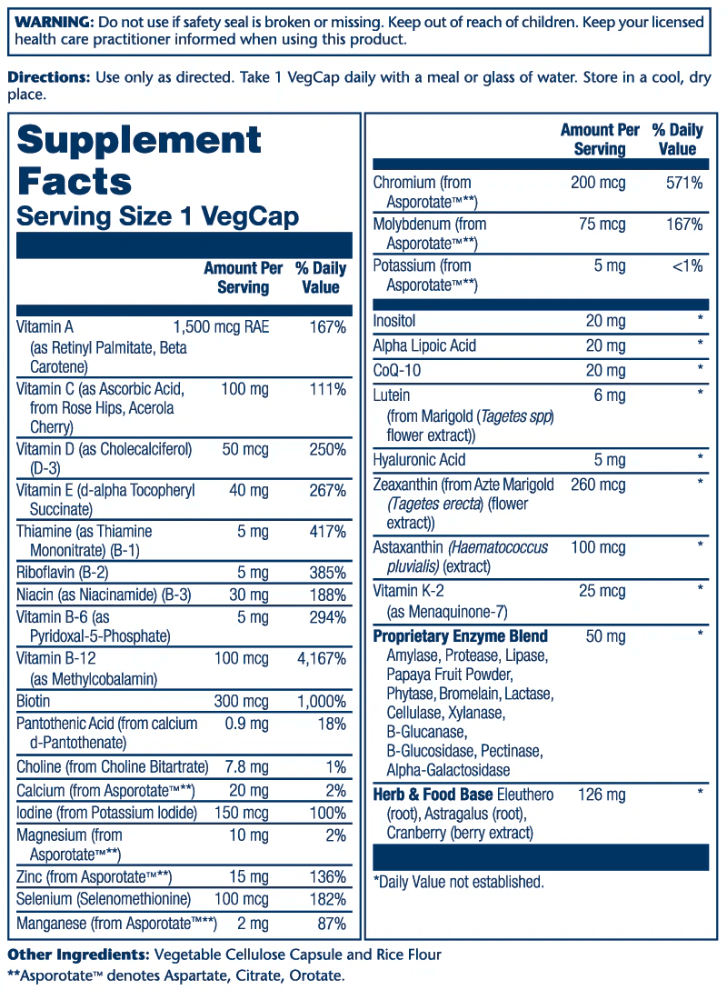Solaray - Once Daily Adult 50+ Multivitamin - 90ct - Vitamin & Mineral - Animal Supps | Sports Nutrition & Supplement Store | Vineland, NJ