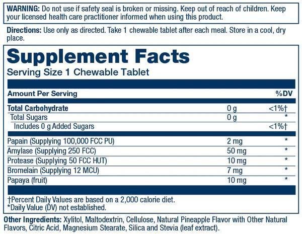 Solaray - Papaya Enzyme Chewables - 90caps - Vitamin & Mineral -Animal Supps | Supplement, Sports Nutrition, and Vitamin Shop | Vineland NJ