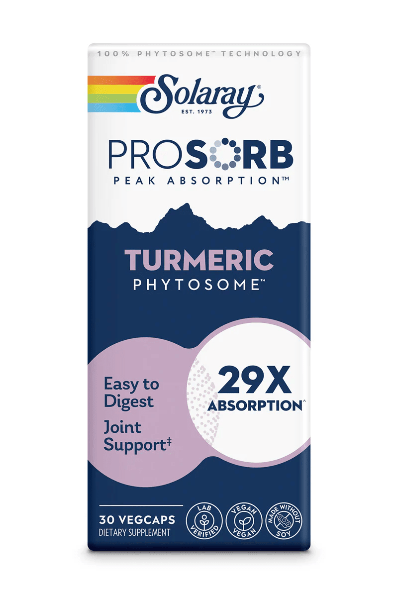 Solaray - ProSorb Turmeric 29x - 500mg 30ct - Herbal Supplement - Animal Supps | Sports Nutrition & Supplement Store | Vineland, NJ
