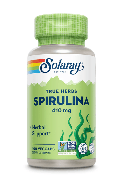 Solaray - Spirulina Algae - 100ct - Herbal Supplement - Animal Supps | Sports Nutrition & Supplement Store | Vineland, NJ