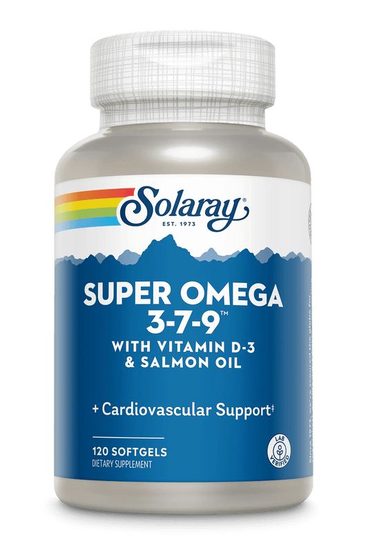 Solaray - Super Omega 3 - 7 - 9 - 120ct - Omegas - Animal Supps | Sports Nutrition & Supplement Store | Vineland, NJ