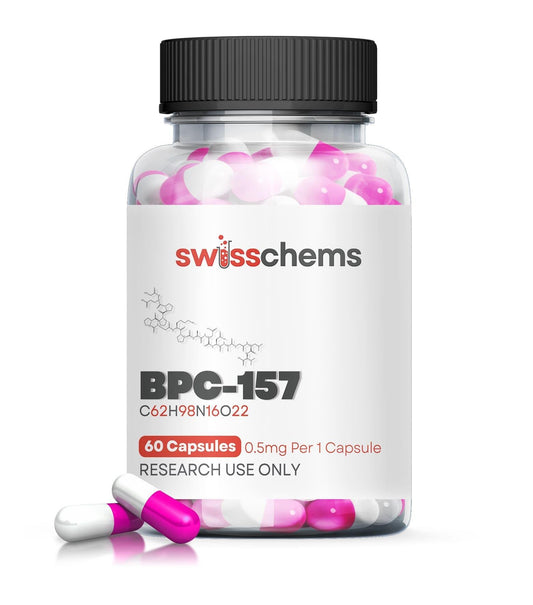 Swiss Chems - BPC - 157 Capsules - 0.5 60ct - Peptides - Animal Supps | Supplement, Sports Nutrition, and Vitamin Shop | Vineland NJ
