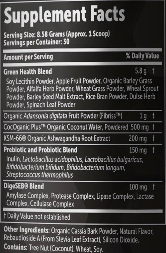 White Lion Labs - Greens+Fiber - Apple Cinnamon - Superfoods - Animal Supps | Sports Nutrition & Supplement Store | Vineland, NJ