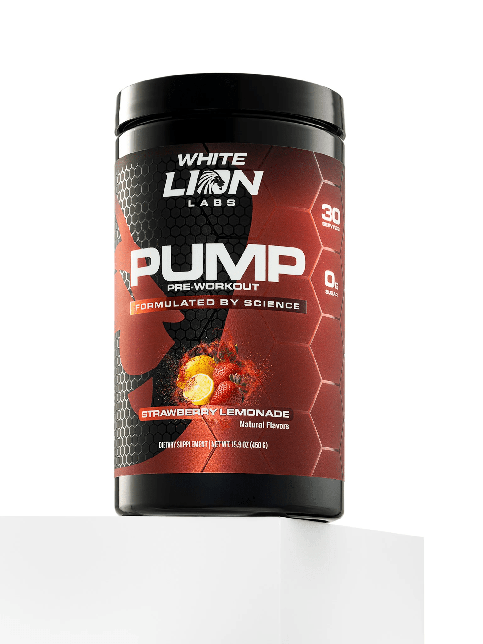 White Lion Labs - Non - Stim Pump Pre - Workout - Strawberry Lemonade 30serv - Pre - Workout - Animal Supps | Sports Nutrition & Supplement Store | Vineland, NJ