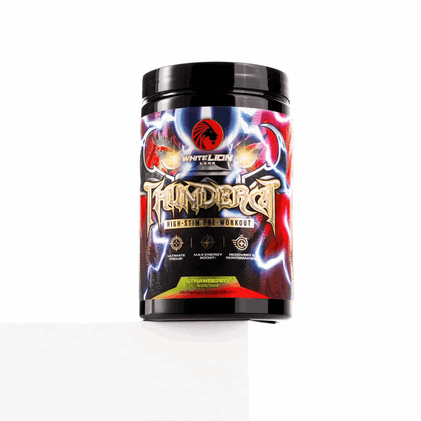 White Lion Labs - Thundercat High - Stim Pre - Workout - Strawberry - Pre - Workout - Animal Supps | Sports Nutrition & Supplement Store | Vineland, NJ