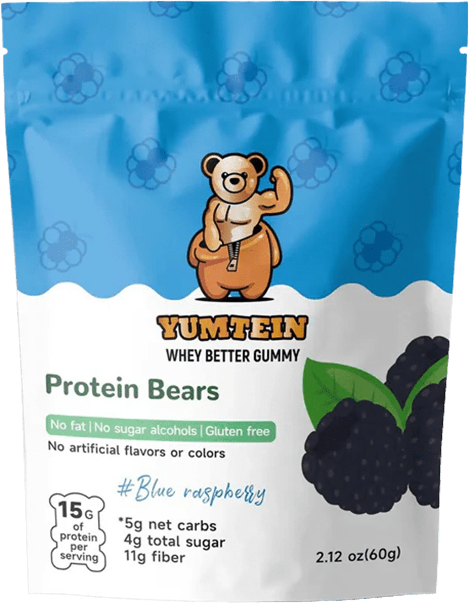 Yumtein - Whey Better Protein Gummies - Blue Raspberry - Food/Snacks - Animal Supps | Sports Nutrition & Supplement Store | Vineland, NJ
