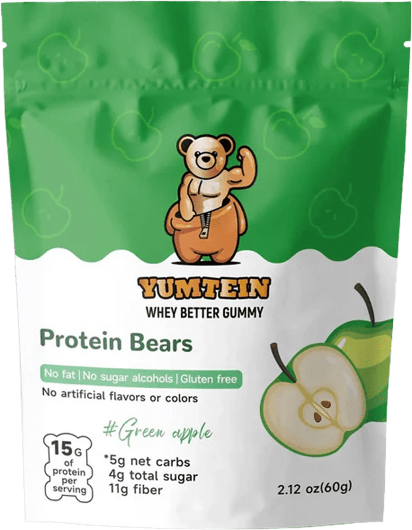 Yumtein - Whey Better Protein Gummies - Green Apple - Food/Snacks - Animal Supps | Sports Nutrition & Supplement Store | Vineland, NJ