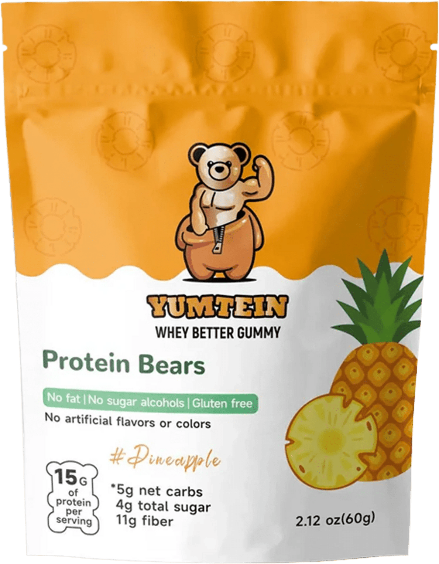 Yumtein - Whey Better Protein Gummies - Pineapple - Food/Snacks - Animal Supps | Sports Nutrition & Supplement Store | Vineland, NJ