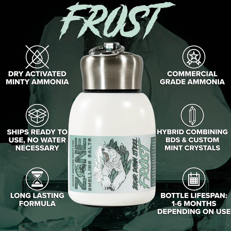 Zone – Bear Down Steel Smelling Salts: Frost - Pre - Workout - Animal Supps | Sports Nutrition & Supplement Store | Vineland, NJ